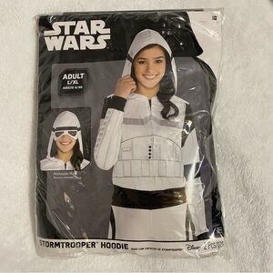 NEW Disney Star Wars Stormtrooper Hoodie Sweater Costume women adult size large